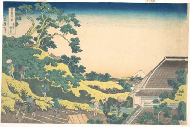 Surugadai in Edo, aus der Serie Sechsunddreißig Ansichten des Berges Fuji