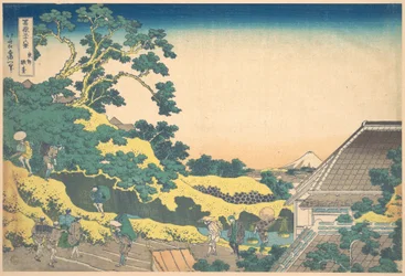 Surugadai in Edo (Tōto Sundai), aus der Serie Sechsunddreißig Ansichten des Berges Fuji (Fugaku sanjūrokkei)