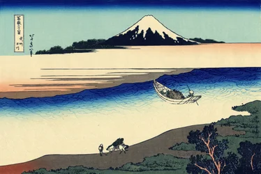 Tama-Fluss in der Provinz Musashi (um 1830)