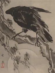 Krähe und der Mond, ca. 1887