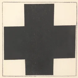 Schwarzes Kreuz aus "Suprematismus: 34 Zeichnungen"