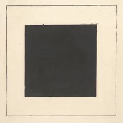 Schwarzes Quadrat aus „Suprematismus: 34 Zeichnungen“