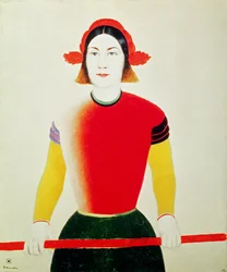 Mädchen mit Stange