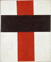 Hieratisches suprematistisches Kreuz