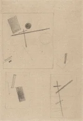 Suprematistische Zeichnung