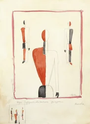 Drei suprematistische Figuren, ca. 1921-22