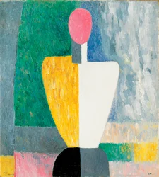 Torsofigur mit rosa Gesicht, 1928-1932