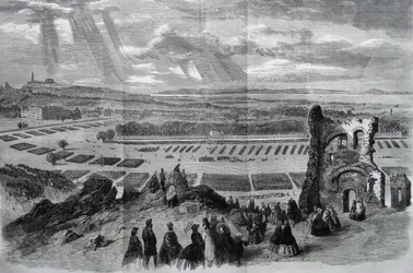 Die Überprüfung durch Ihre Majestät der Gewehrfreiwilligen, 1860