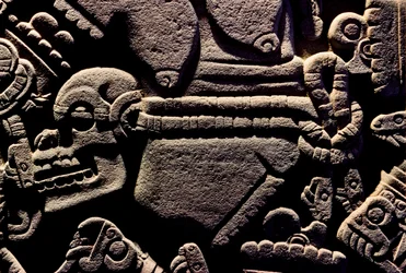 Amerika; Archäologie; Mexiko; Templo Mayor; Großer Tempel der Azteken; Coyolxauqui
