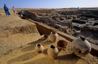 Antike Siedlung, Französische Mission, Ägyptens Altes Reich; Dakhla-Oase; Balat; Ägypten