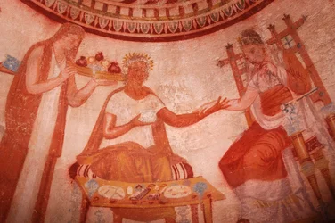Bulgarische Goldrausch-Geschichte, mm7384, Tempel/Gräber im Gebiet von Kazanluk