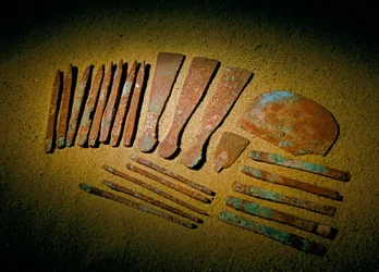 Ägypten; Archäologie; Altes Reich; Saqqara, Grab des Qar, Qar, Arzt, Kupfer, Werkzeuge,...