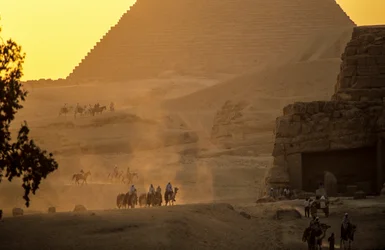 Ägyptens Altes Reich; Gizeh-Pyramiden-Szenen; Gizeh; Ägypten