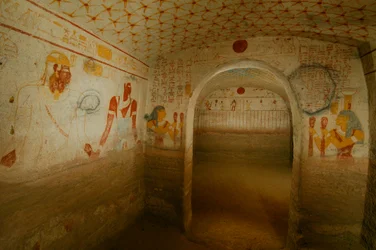 Pharao Tamwetamani, letzter König, Grabkammer und Details der Malereien, Schwarze Pharaonen, Nub…, 2007