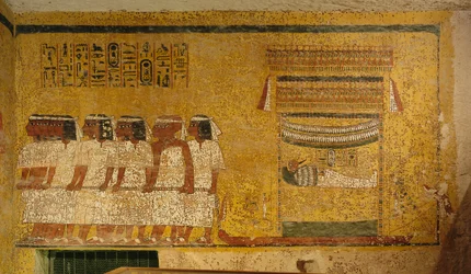 Wandmalerei im Grab von König Tutanchamun; Ägypten; Neues Reich; Tutanchamun; Tal der Könige