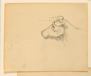 Studie für "Hirten", "Der Fortschritt der Zivilisation: Jagd, Hirten, Landwirtschaft", State Capitol, Des Moines, IA