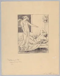 Der Segen des Schlafes, Studie für ein Plakat für Paine