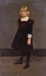 Ohne Titel, Porträt eines jungen Mädchens, ca. 1900