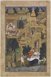 Der Herr Krishna in der goldenen Stadt
