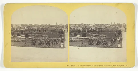 Blick von den landwirtschaftlichen Flächen, Washington, D.C., 1855-75. Schöpfer: Kilburn Brothers, BW Kilburn