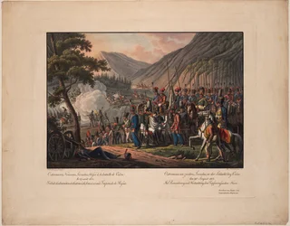 General Graf Alexander Ostermann-Tolstoy in der Schlacht von Kulm am 29. August 1813, 1813