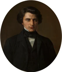 Porträt des Dichters Vladimir Zhemchuzhnikov 1830-1884