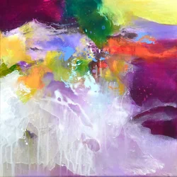 Lebhafter Abstrakter Fluss
