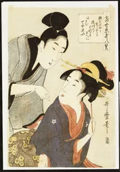 Doppelporträt einer Schönheit und ihres Verehrers