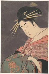 „Hanaōgi aus dem Gomeirō“, aus der Serie Vergleich der Reize von Schönheiten