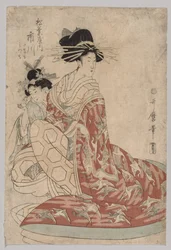Ichikawa von Matsubaya mit Minomo und Tamamo