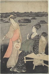 Kawabiraki Nachtfest: Ansicht des Sumida-Flusses