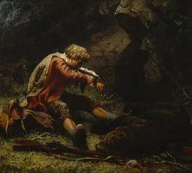 Verwundeter Bärenjäger