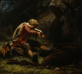 Verletzter Bärenjäger