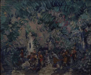 Bühnenbild für das Ballett Korsar von A. Adam, 1911