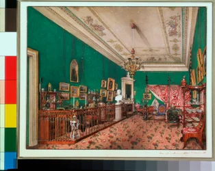 Interieurs des Winterpalastes - Das Schlafzimmer der Großfürstin Maria Nikolajewna