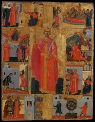 Die heilige Katharina und Szenen aus ihrem Leben