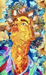 Goldener Blumengaze