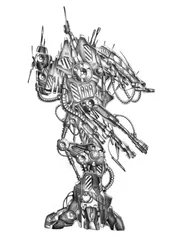Detaillierter Sci-Fi-Mech