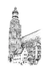 Historischer Kirchturm der Stadt