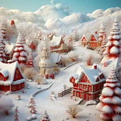 3D Schneewittchen Weihnachten