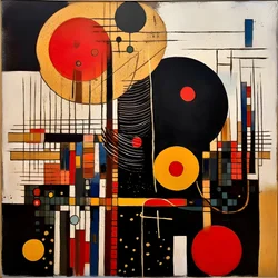 Das dreihundertsiebenundachtzigste Bild die Gedanken aufeinander prallten 1