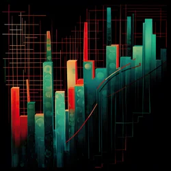 Börsentrend im Picasso-Stil