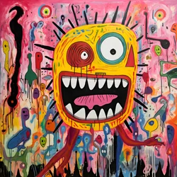 Ein lärmendes Acrylgemälde 4