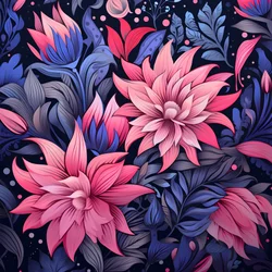 ein Blumenstrauß in rosa und blau