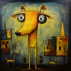 Gelber Hund 1