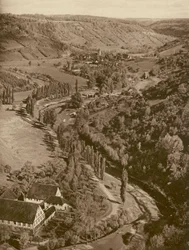 Rothenburg o.d.T., Taubertal (s/w Foto)