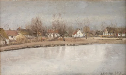 Der Dorfteich in Ring, Seeland
