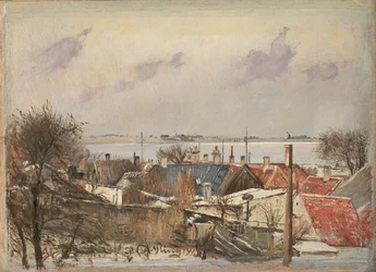 Blick von Roskilde auf den Fjord
