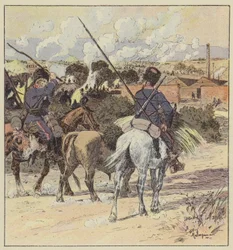 Biwak der Kosaken von General Rennenkampf