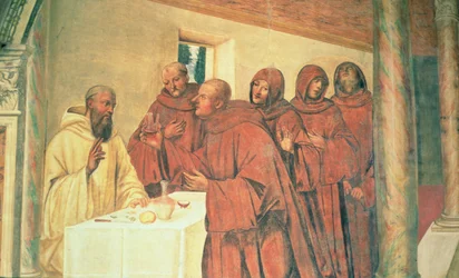 Kommunion, aus dem Leben des hl. Benedikt